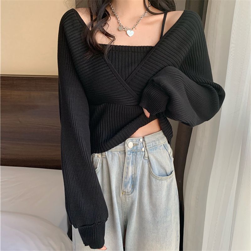 Mock Two Piece Sweater