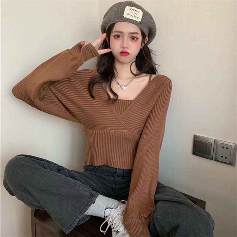 Mock Two Piece Sweater