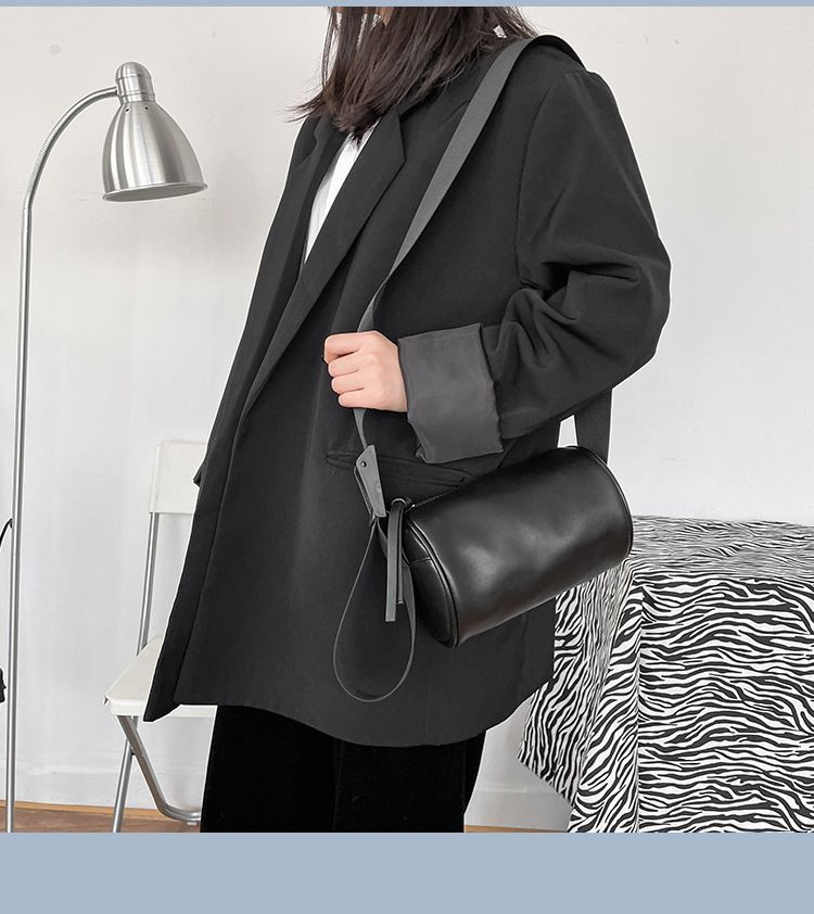 Crossbody Faux Leather Plain Bag