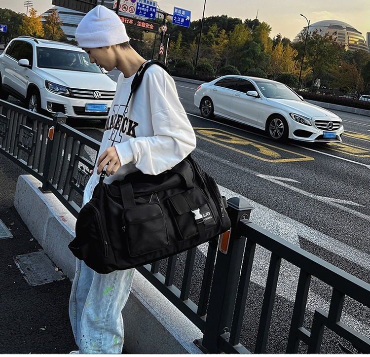 Two-Tone Nylon Carryall Bag