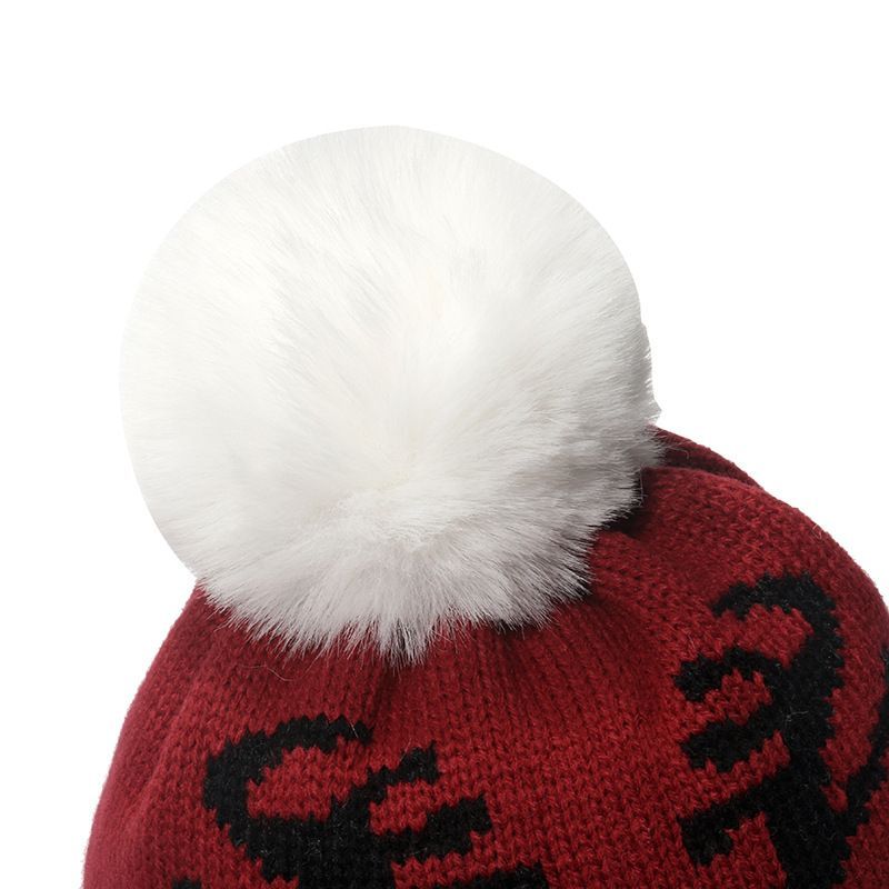 Beanie Knit Christmas Pom