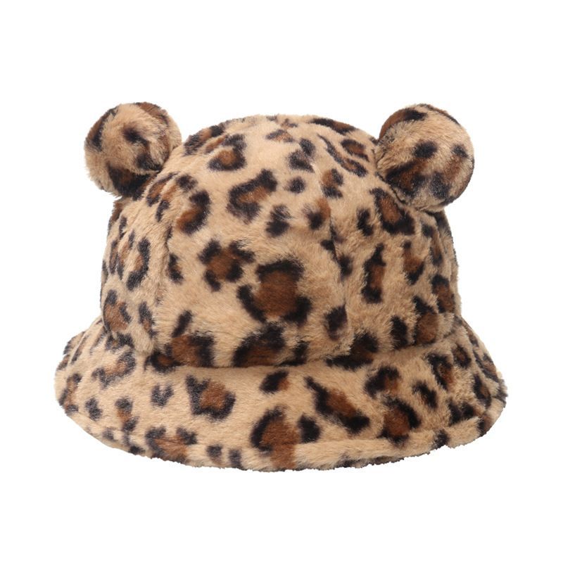 Faux Ear Hat Bear Shearling Bucket