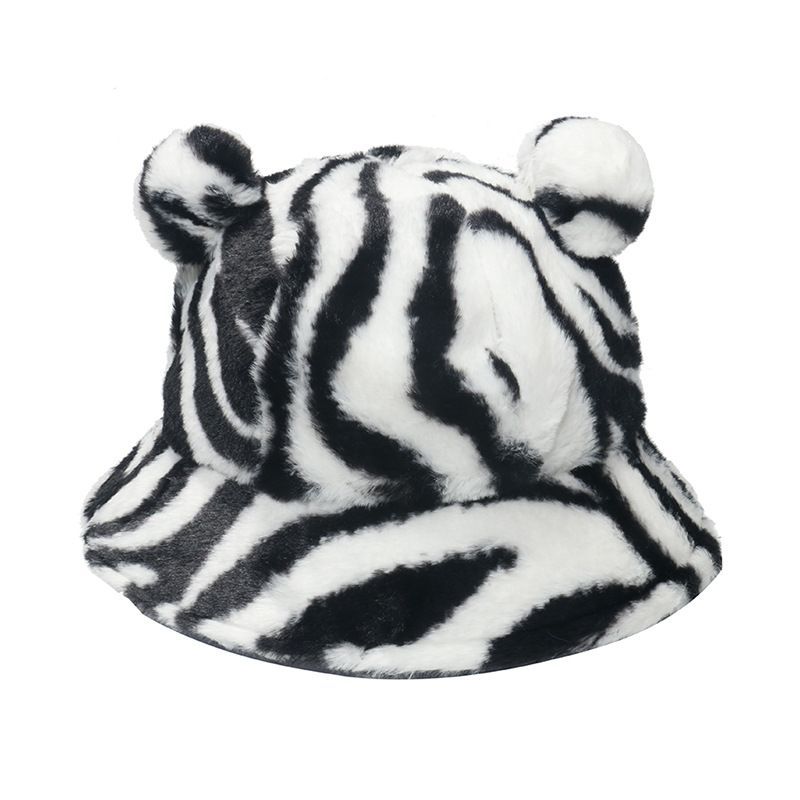 Faux Ear Hat Bear Shearling Bucket