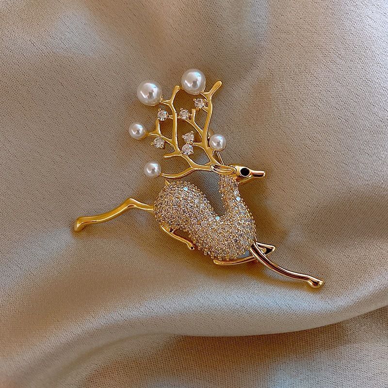 Steel Pearl Brooch