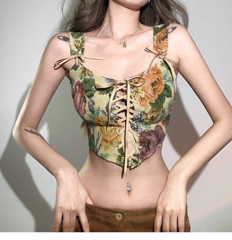 Corset Top Floral