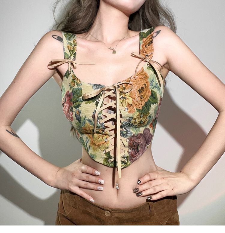 Corset Floral Top