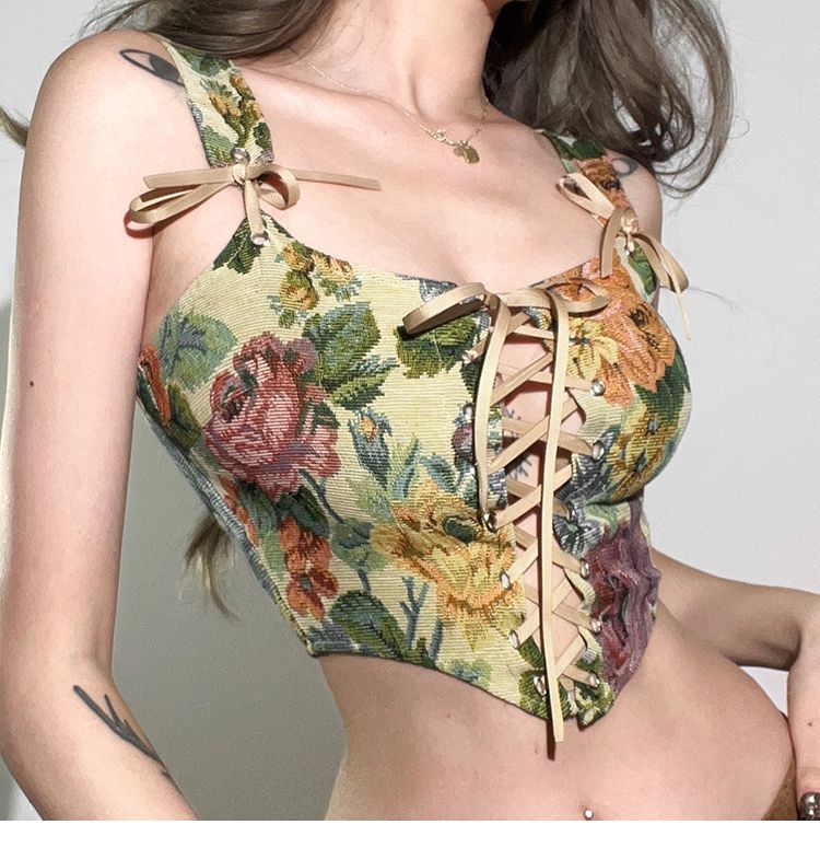 Corset Floral Top