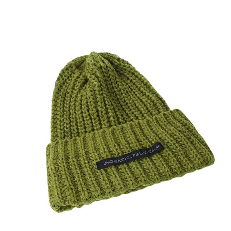 Knit Beanie Lettering Applique