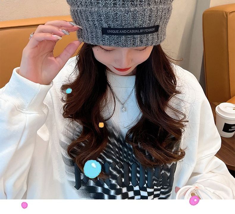 Knit Beanie Lettering Applique