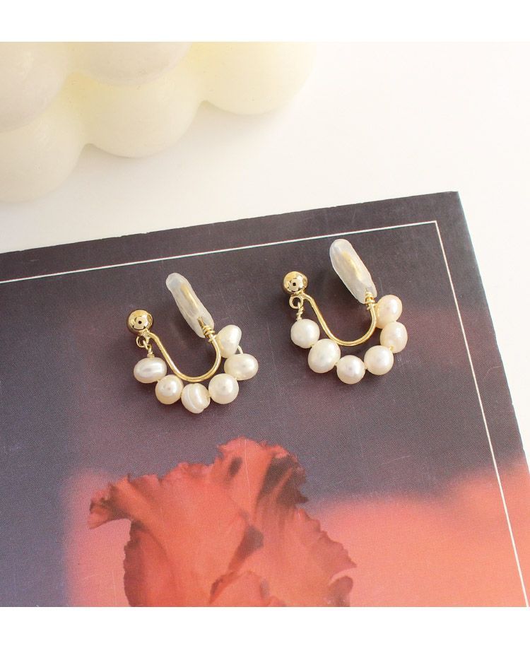 Earring Faux Pearl Drop / Clip-On