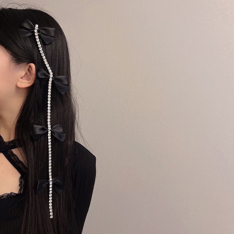 Hair Clip Bow Rhinestone