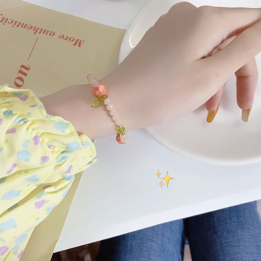 Fruit Crystal Faux Bracelet
