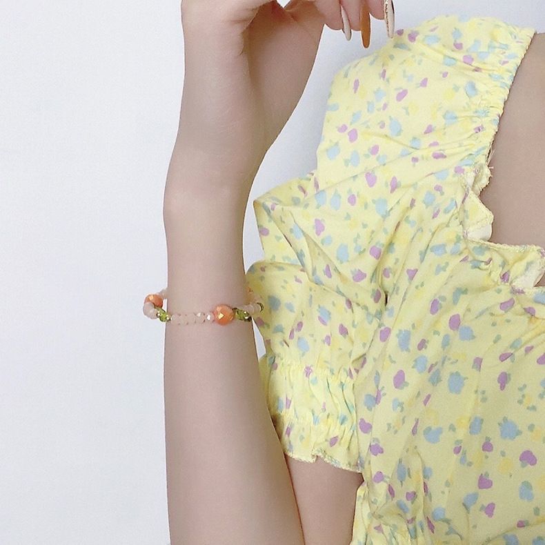 Fruit Crystal Faux Bracelet