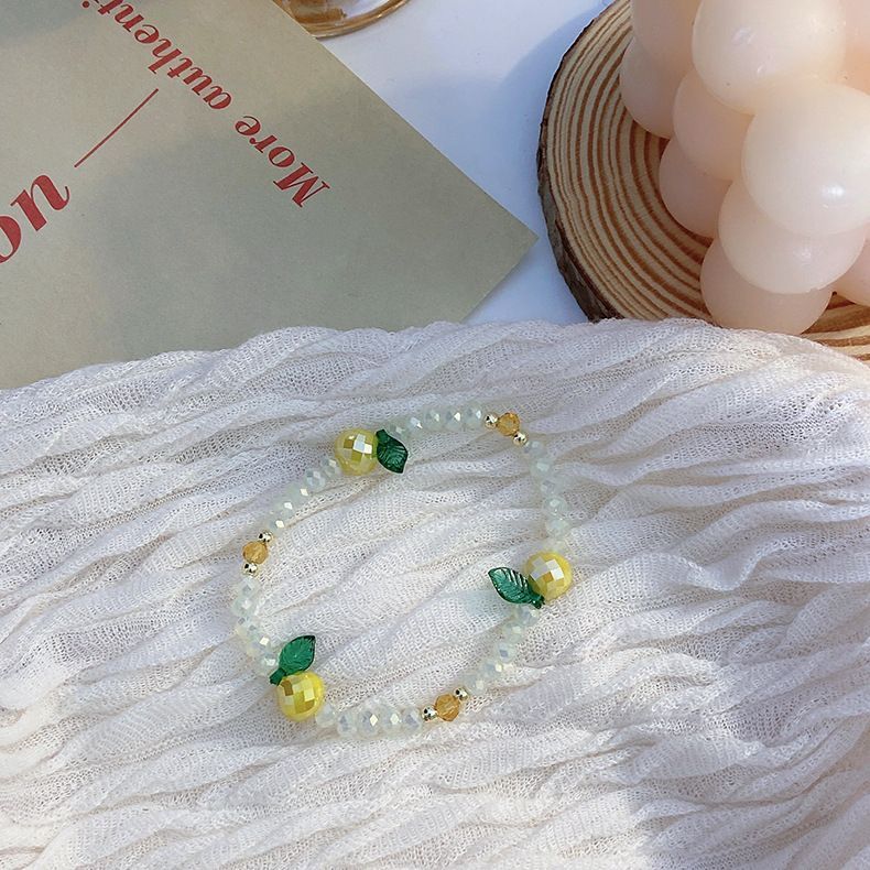 Fruit Crystal Faux Bracelet