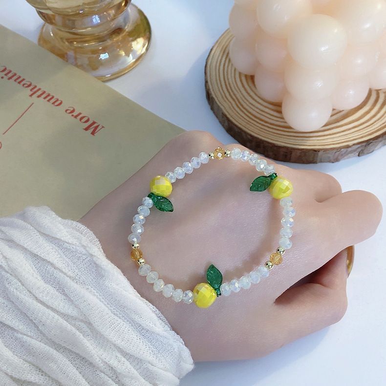 Fruit Crystal Faux Bracelet