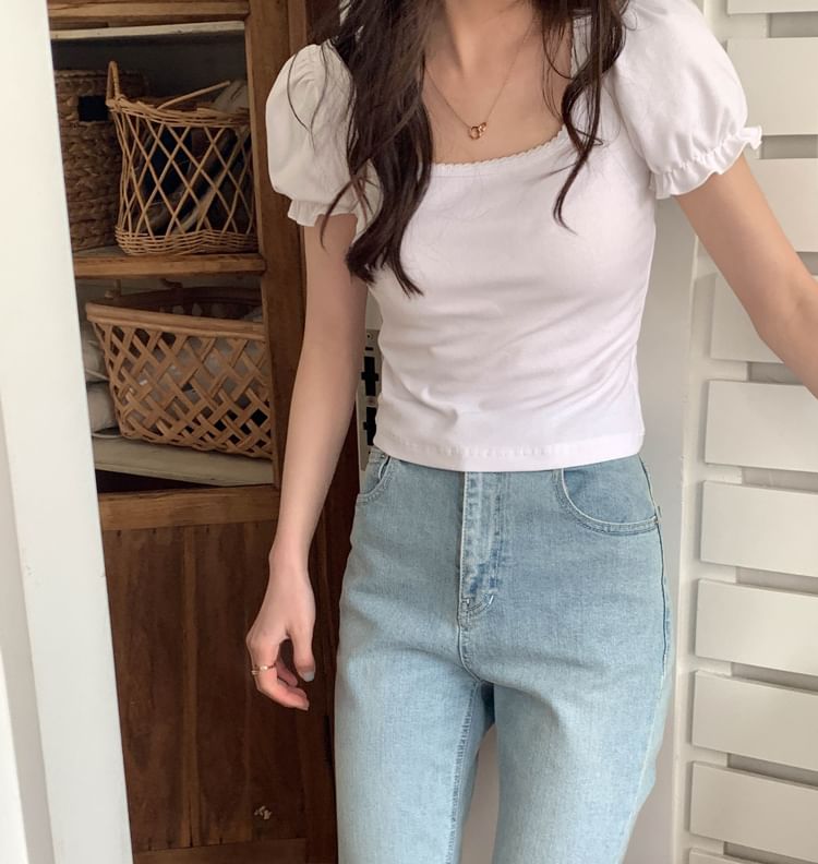 Short-Sleeve Floral Blouse