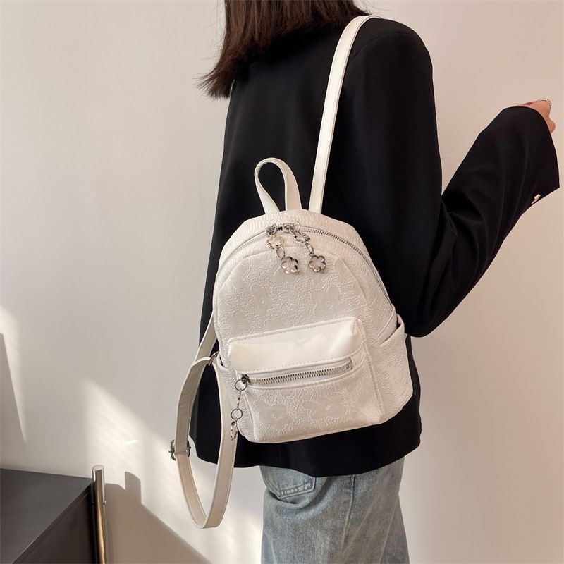 Zip Floral Backpack