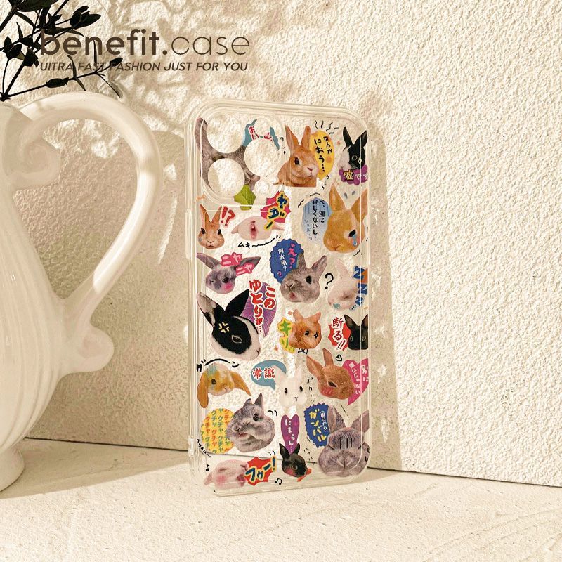 Case Phone Rabbit Transparent