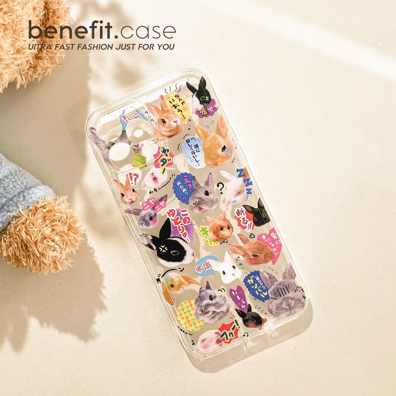 Case Phone Rabbit Transparent