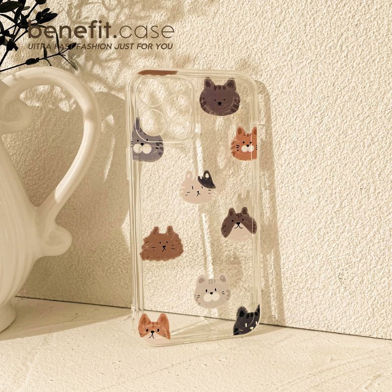 Transparent Cat Case Phone