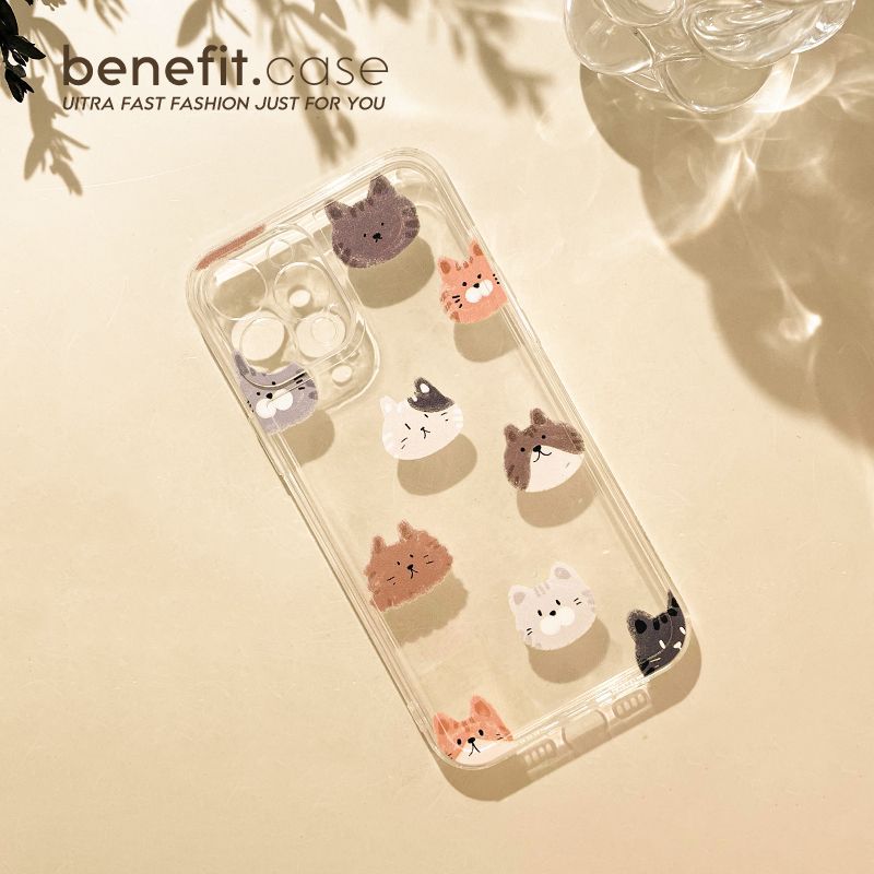 Transparent Cat Case Phone