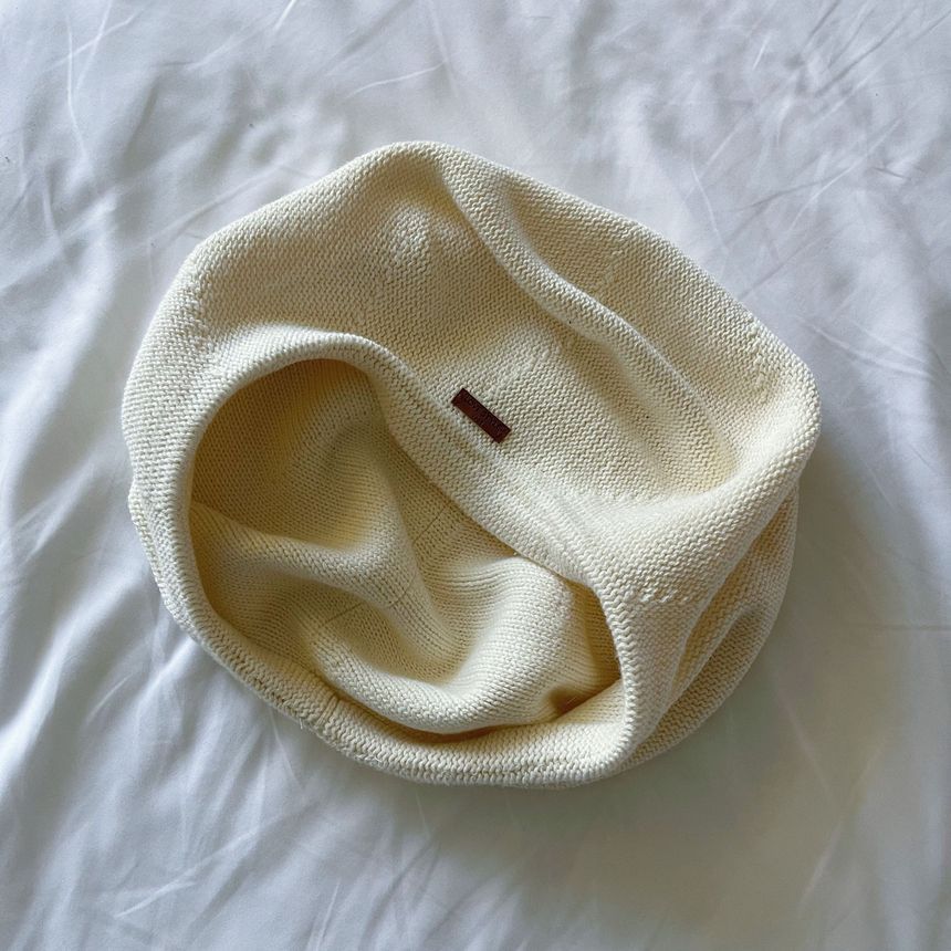 Cotton Hat Beret Plain Linen