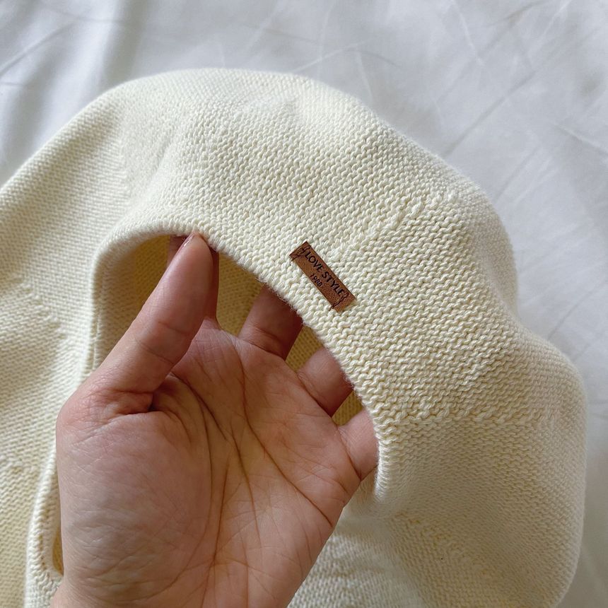 Cotton Hat Beret Plain Linen