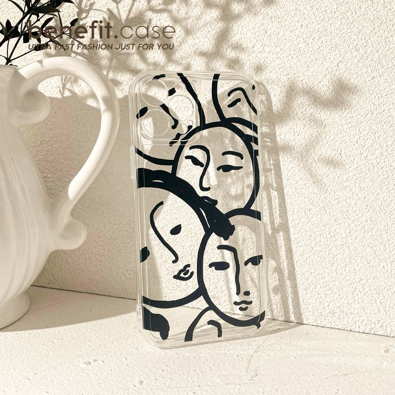 Transparent Phone Case Print