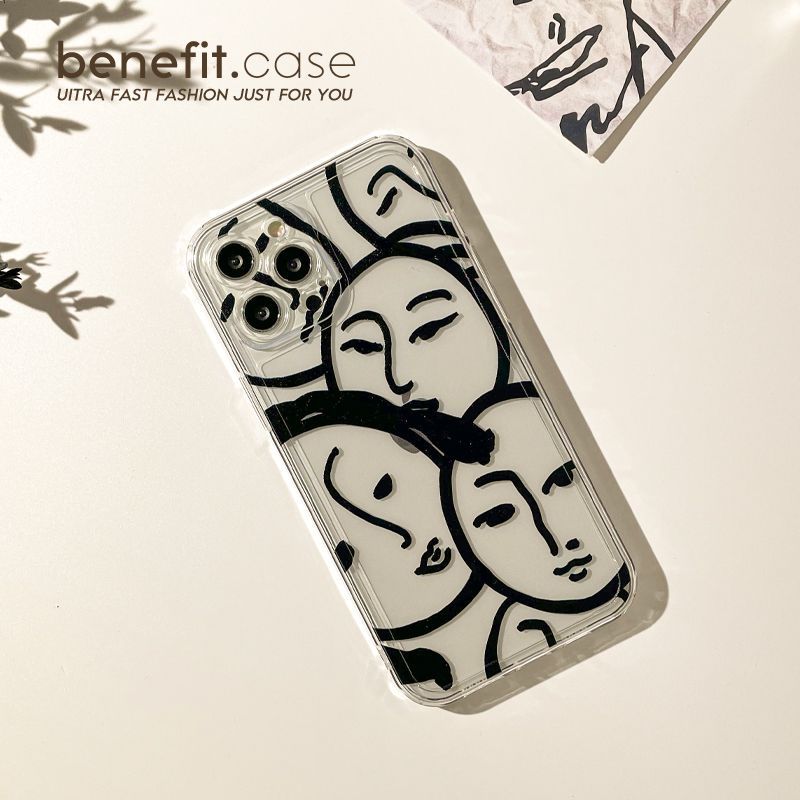 Transparent Phone Case Print