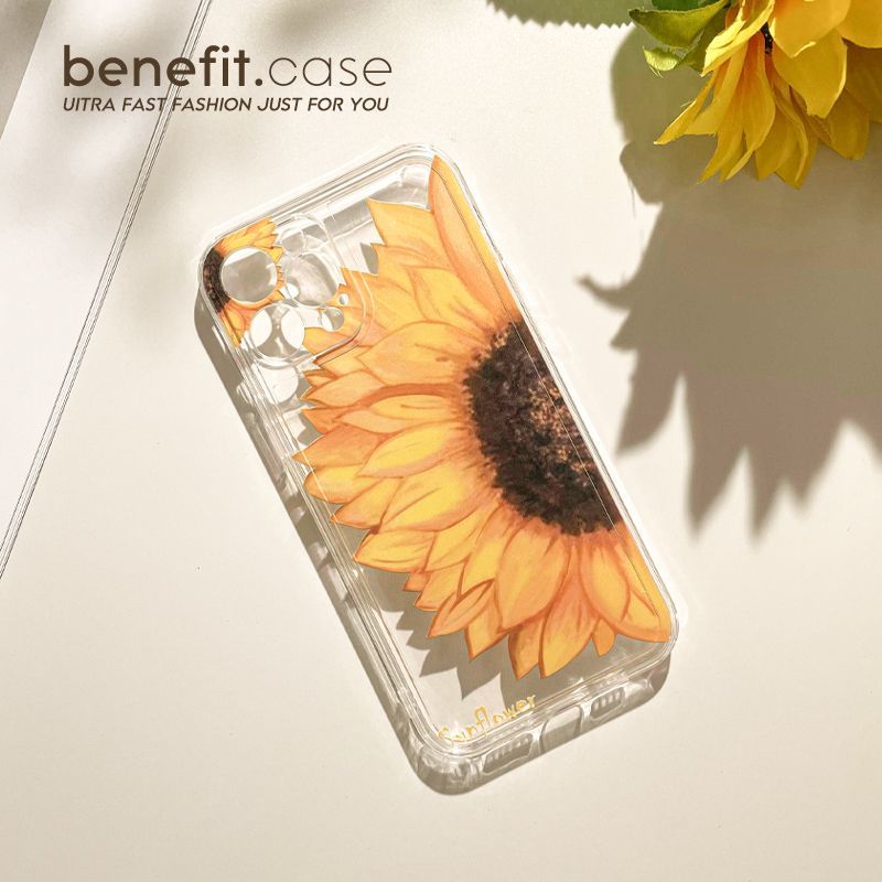 Sunflower Transparent Case Phone