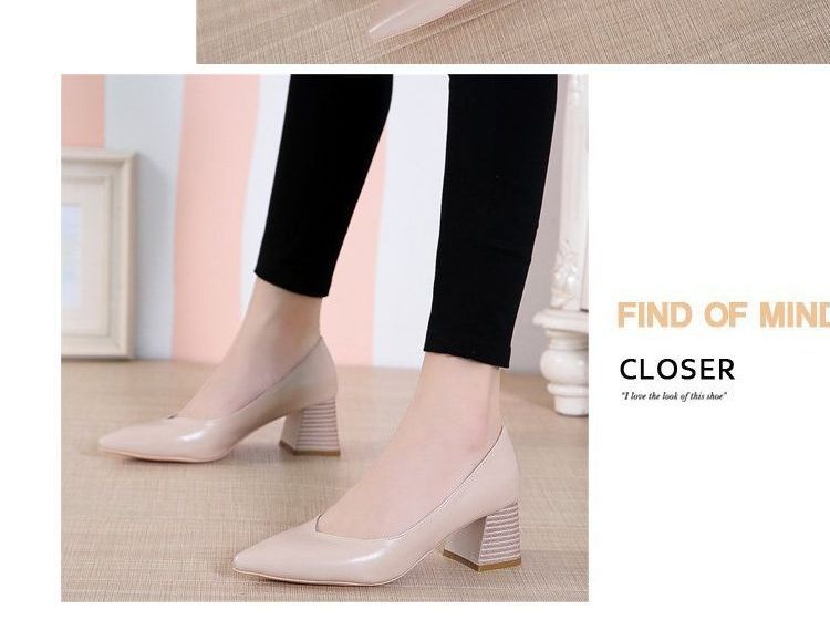 Chunky-Heel Pointy-Toe Pumps