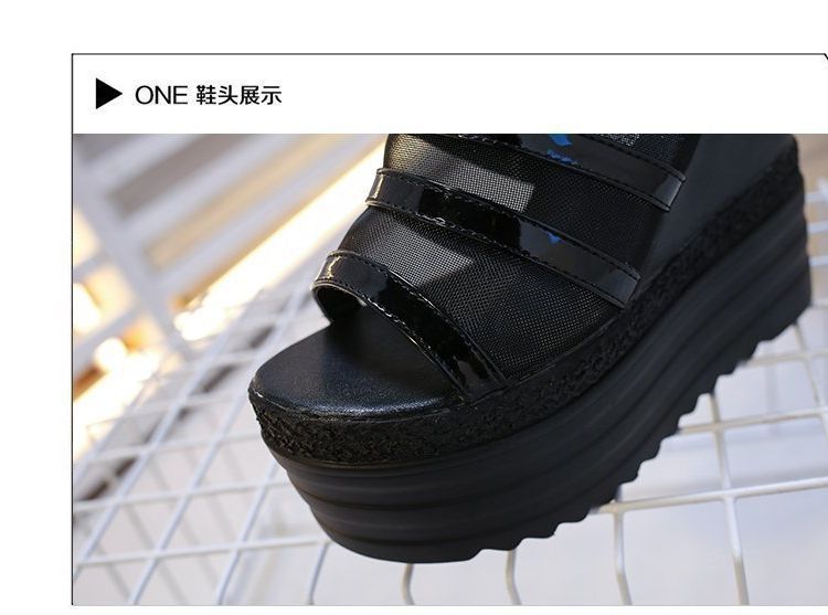 Platform Slide Wedge Sandals