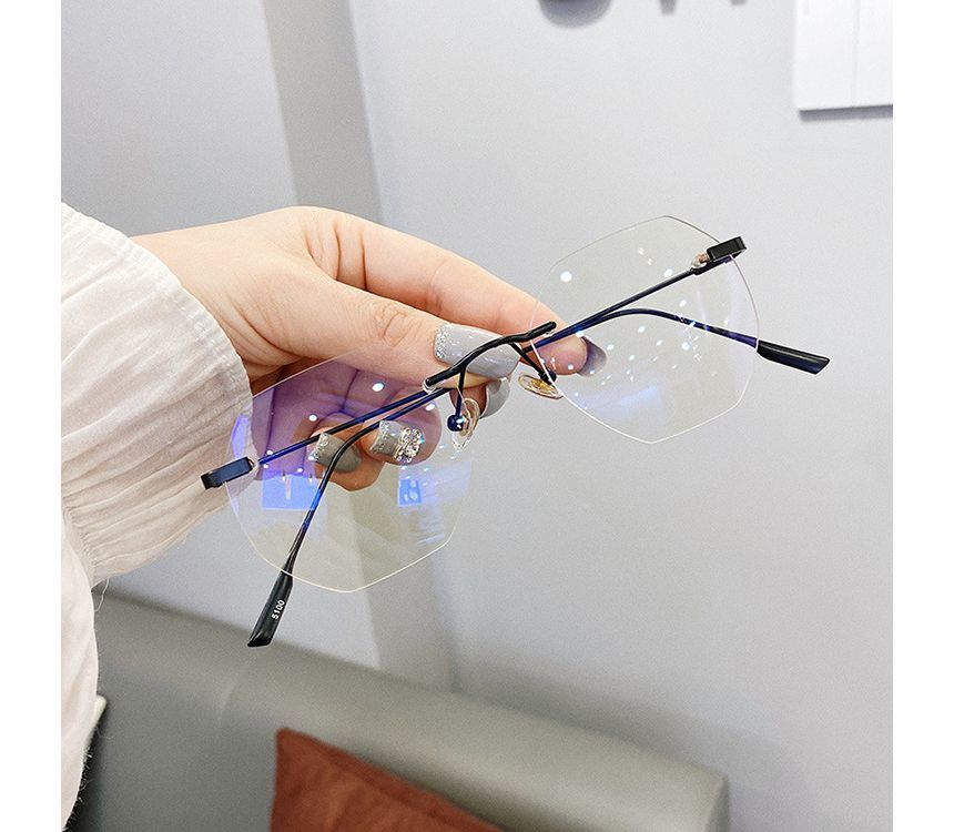 Blue Filtering Rimless Light Glasses