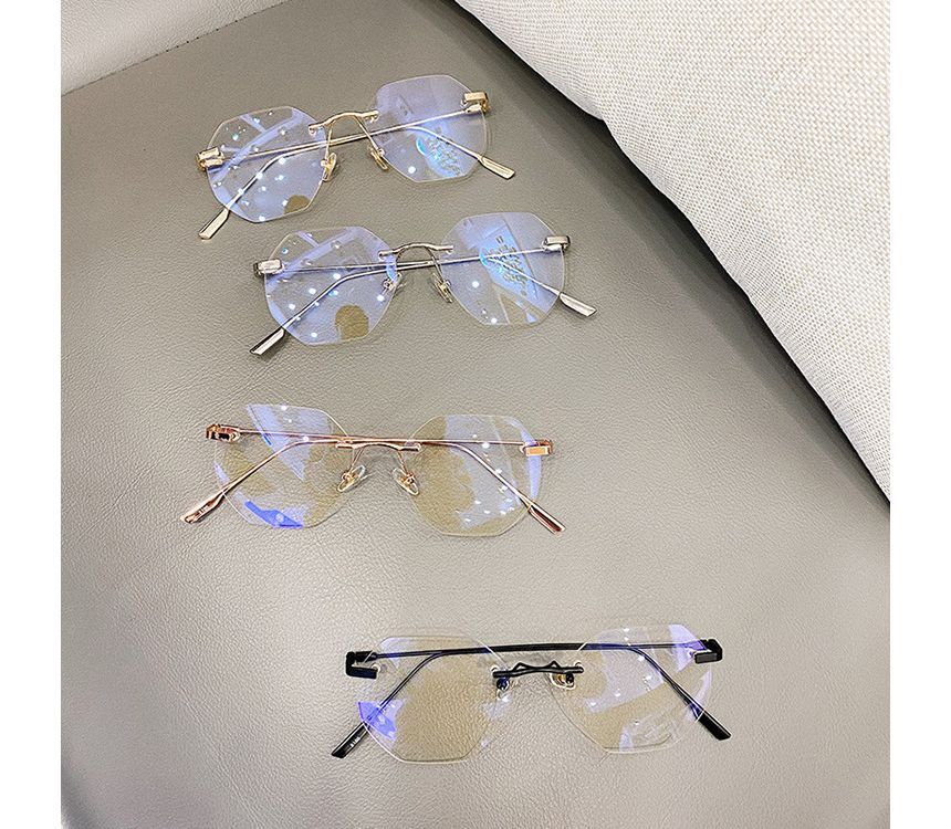 Blue Filtering Rimless Light Glasses