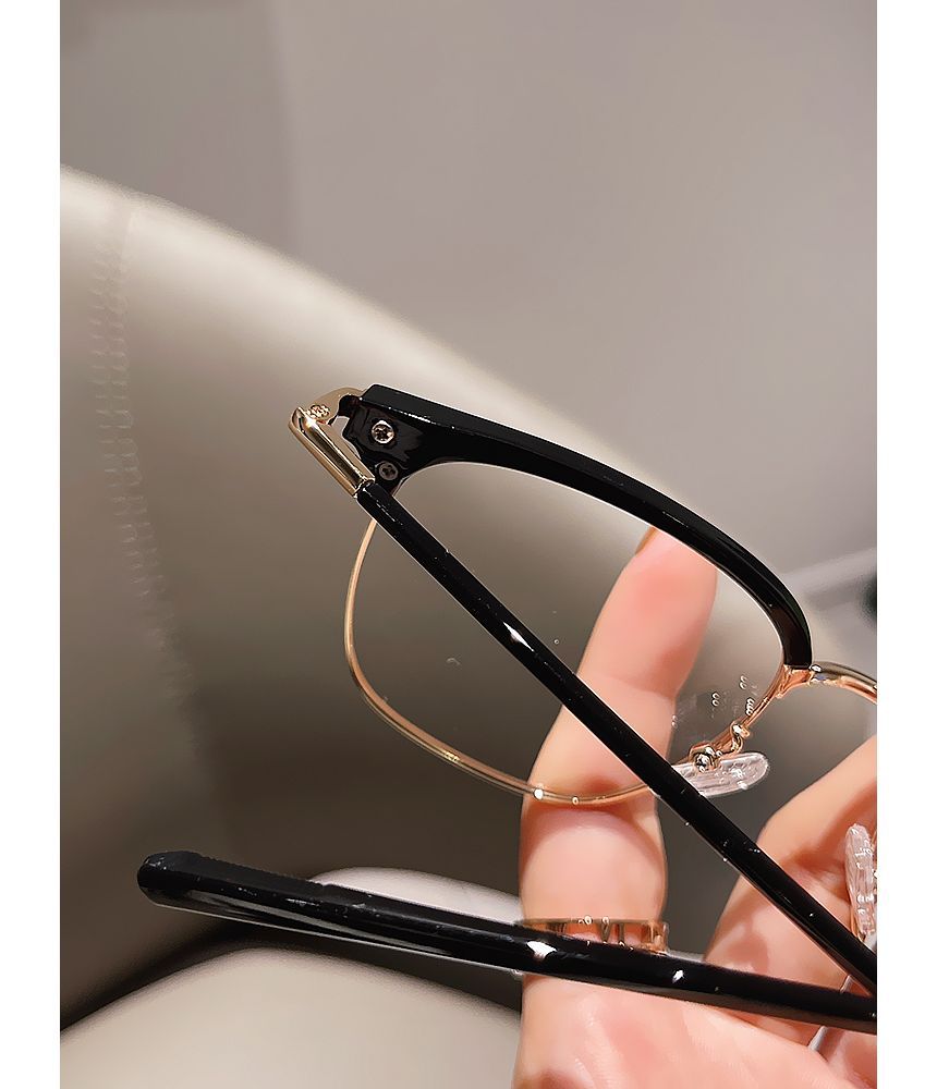 Eyeglasses Light Blocking Frame Blue Half