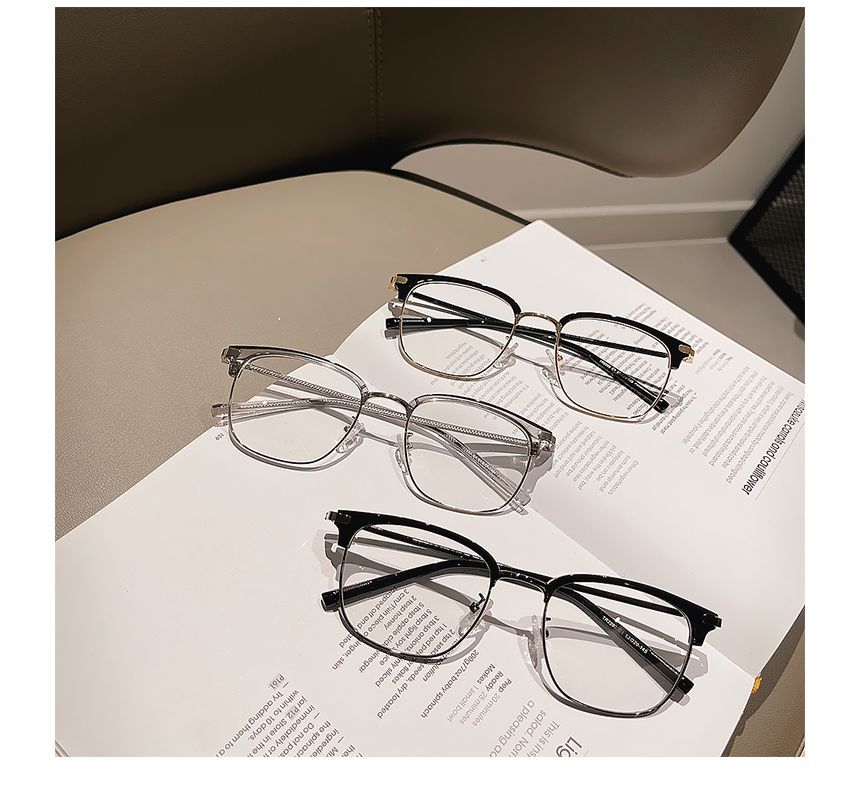 Eyeglasses Light Blocking Frame Blue Half