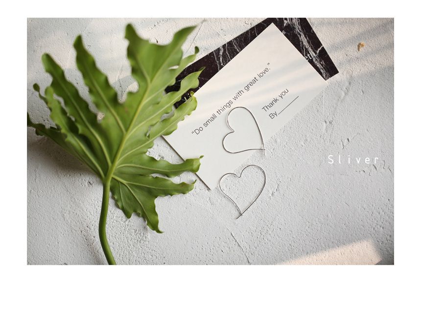 Hoop Sterling Silver Heart Earring