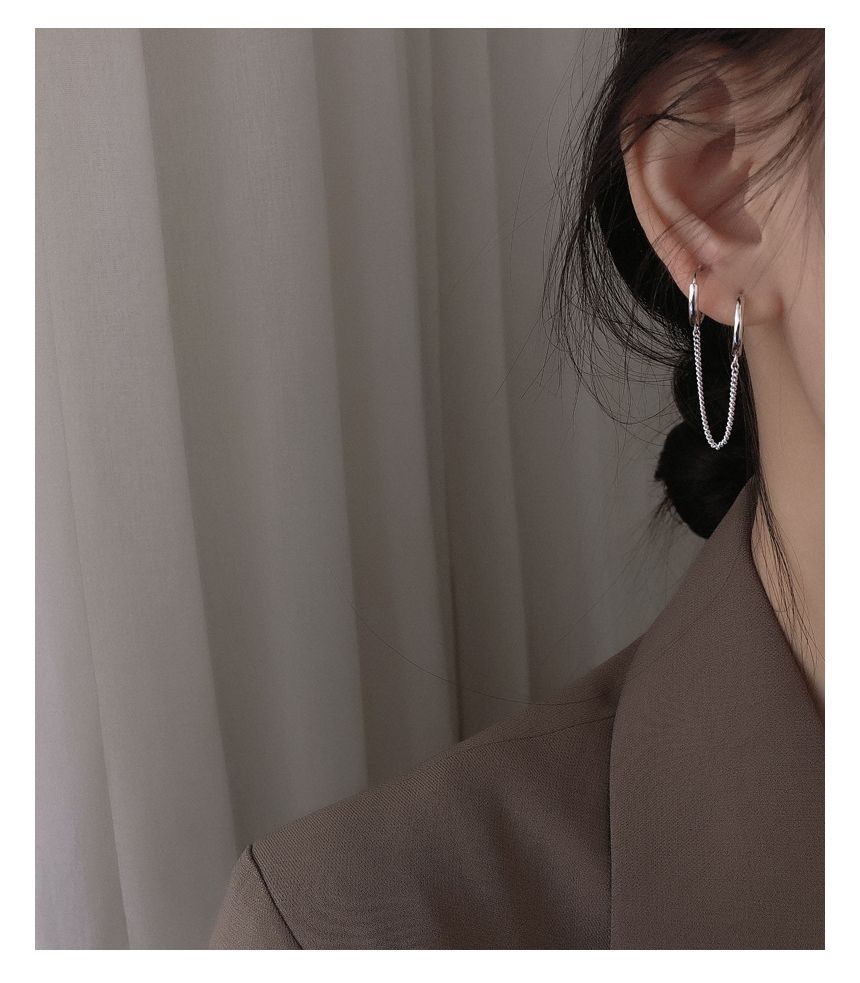 Hoop Double Piercing Earring