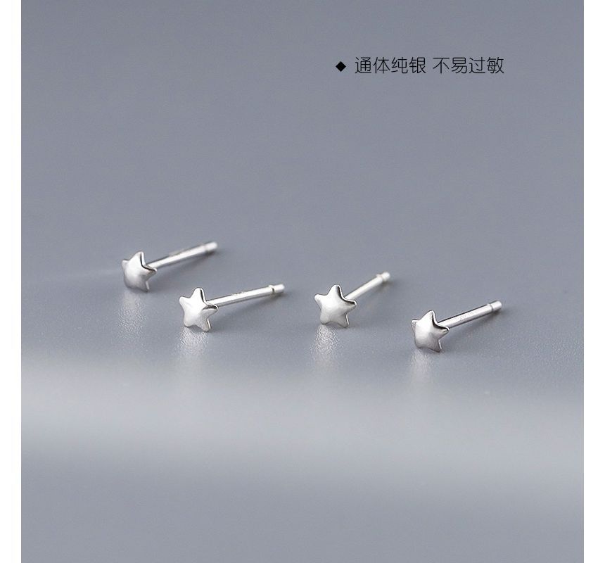 Stud Star Silver Sterling Earring