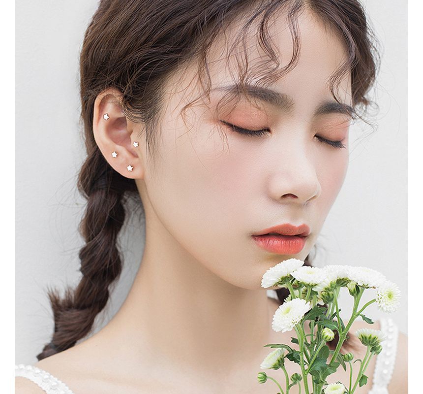 Stud Star Silver Sterling Earring