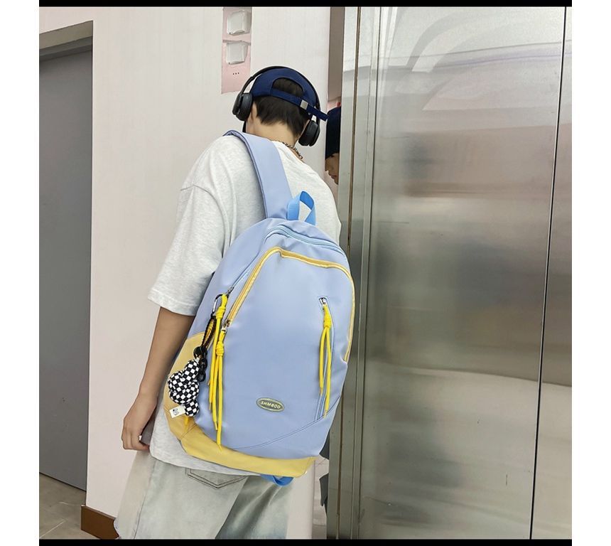 Nylon Backpack Two-Tone Logo