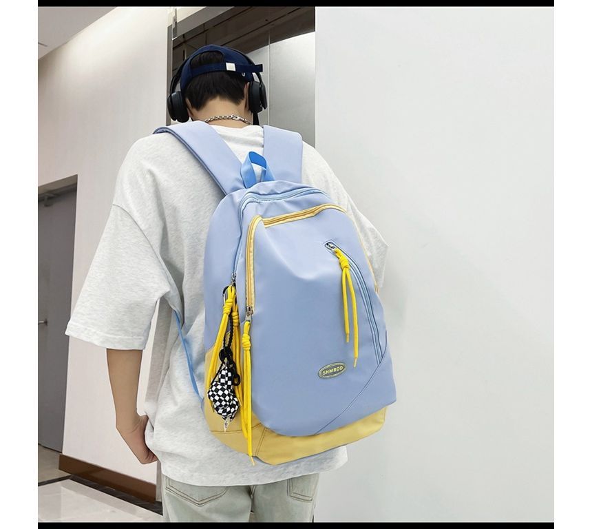 Nylon Backpack Two-Tone Logo