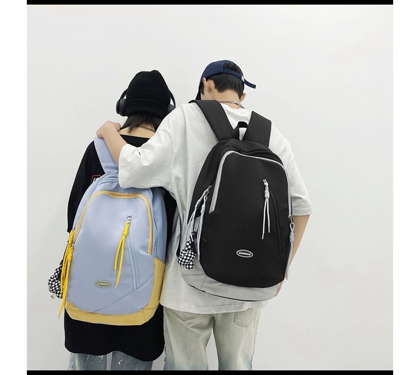 Nylon Backpack Two-Tone Logo