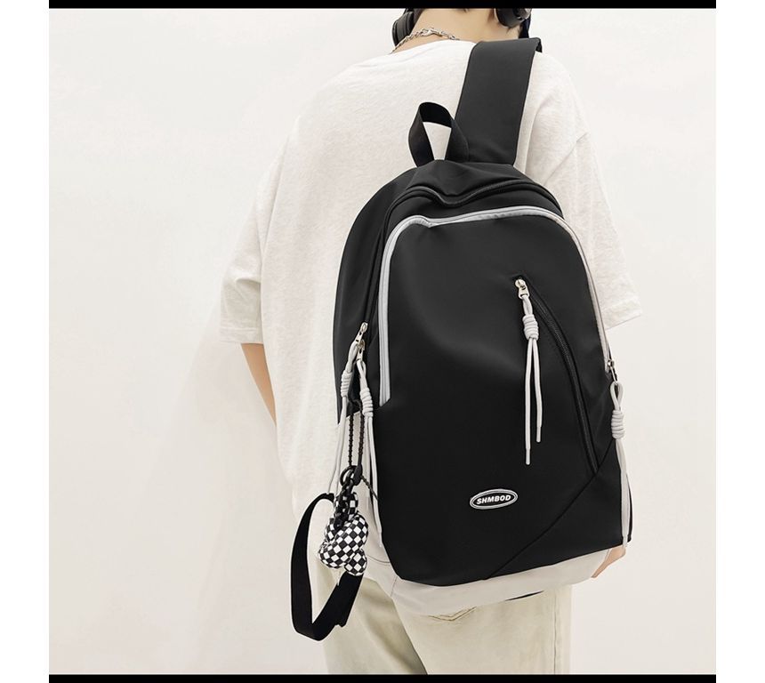 Nylon Backpack Two-Tone Logo