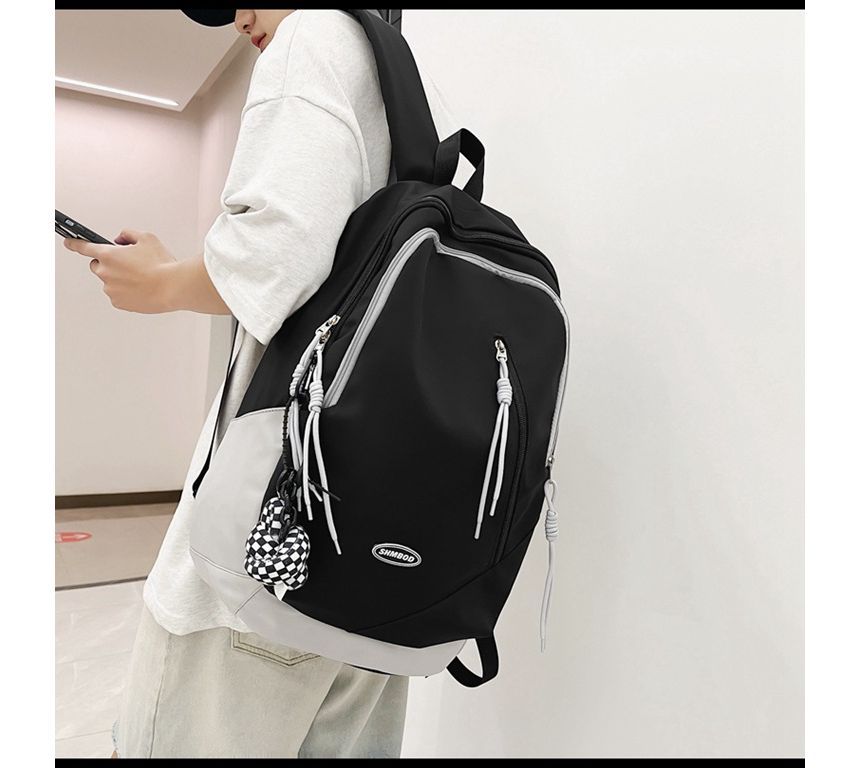Nylon Backpack Two-Tone Logo