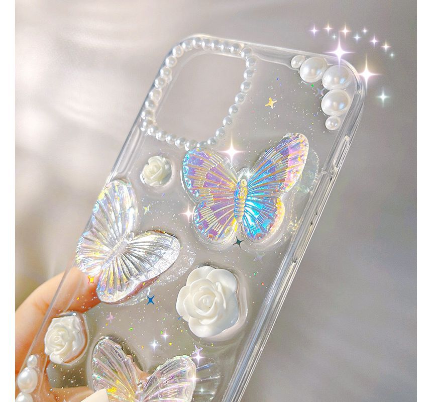 Transparent Phone Butterfly Case