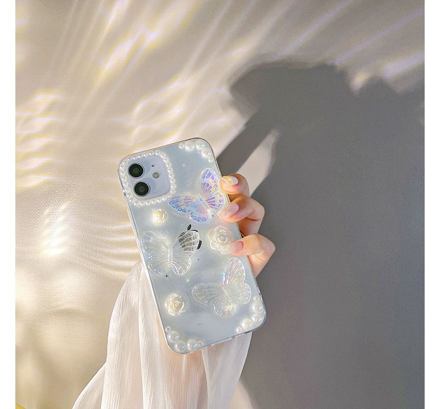 Transparent Phone Butterfly Case