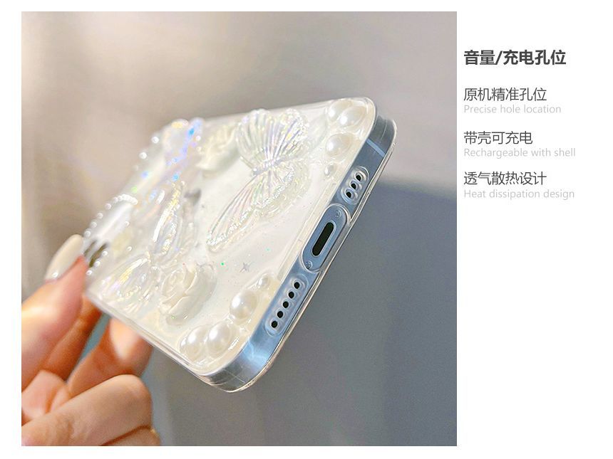 Transparent Phone Butterfly Case