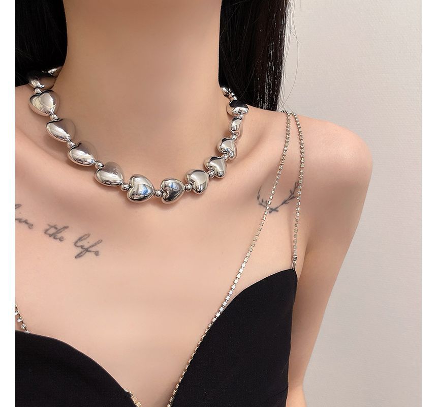 Necklace Choker Heart