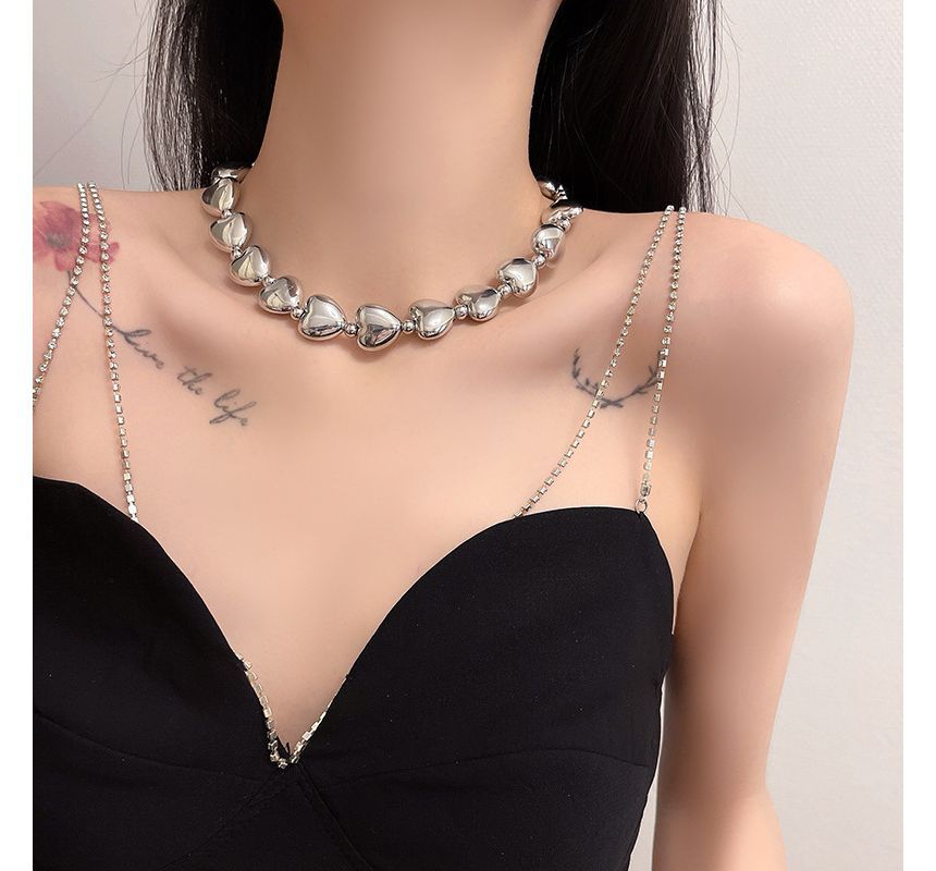 Necklace Choker Heart